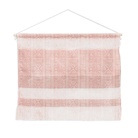 Little Arrow Design Co pink mudcloth tribal Wall Hanging Landscape