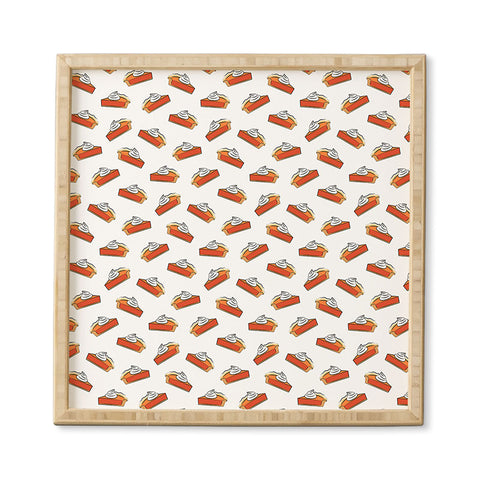 Little Arrow Design Co pumpkin pie slices Framed Wall Art