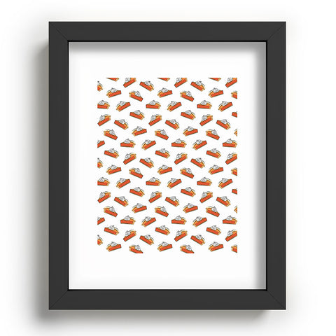 Little Arrow Design Co pumpkin pie slices Recessed Framing Rectangle