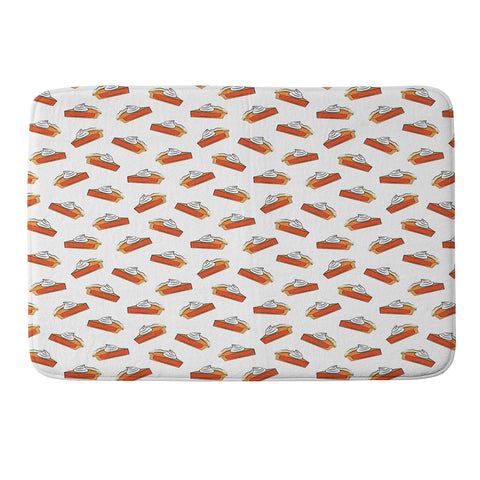 Little Arrow Design Co pumpkin pie slices Memory Foam Bath Mat