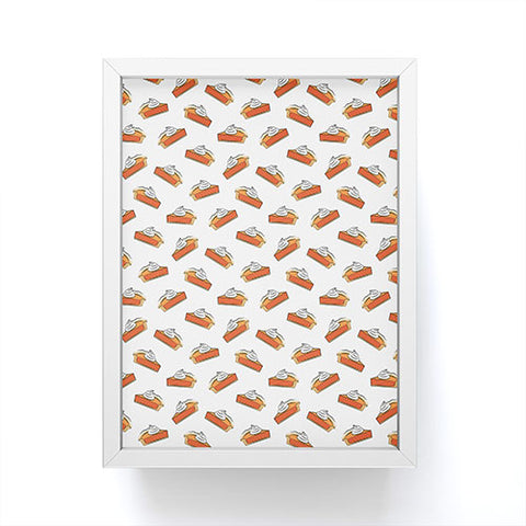 Little Arrow Design Co pumpkin pie slices Framed Mini Art Print