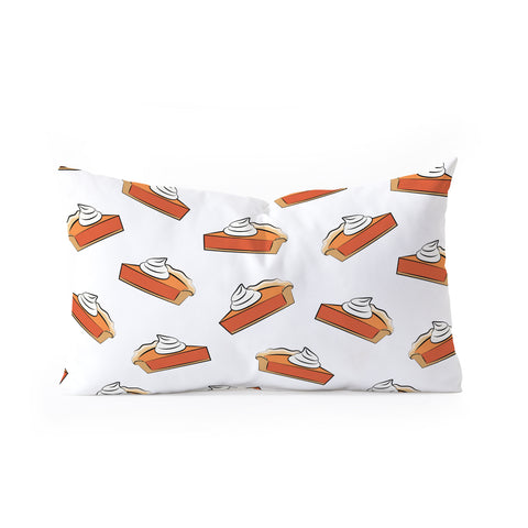 Little Arrow Design Co pumpkin pie slices Oblong Throw Pillow