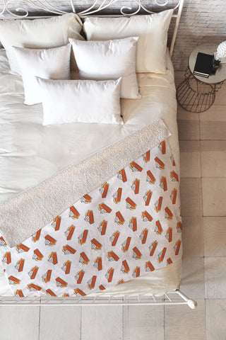 Little Arrow Design Co pumpkin pie slices Fleece Throw Blanket