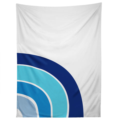 Little Arrow Design Co rainbow in blue Tapestry