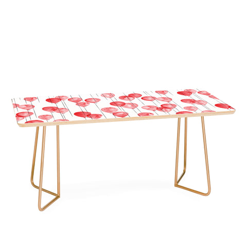 Little Arrow Design Co red watercolor balloons Coffee Table