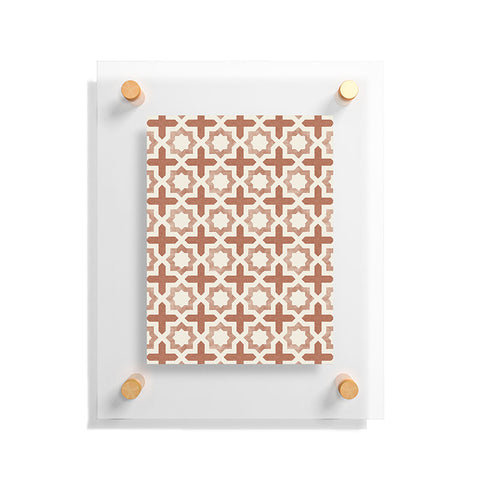 Little Arrow Design Co river stars multi terracotta Floating Acrylic Print