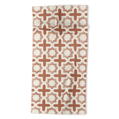 Little Arrow Design Co river stars multi terracotta Beach Towel