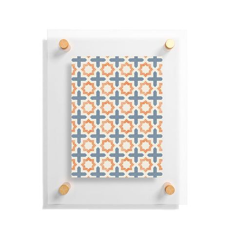 Little Arrow Design Co river stars tangerine and blue Floating Acrylic Print