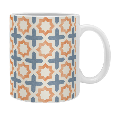 Little Arrow Design Co river stars tangerine and blue Coffee Mug
