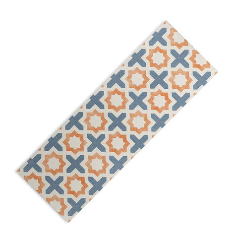 Little Arrow Design Co river stars tangerine and blue Yoga Mat