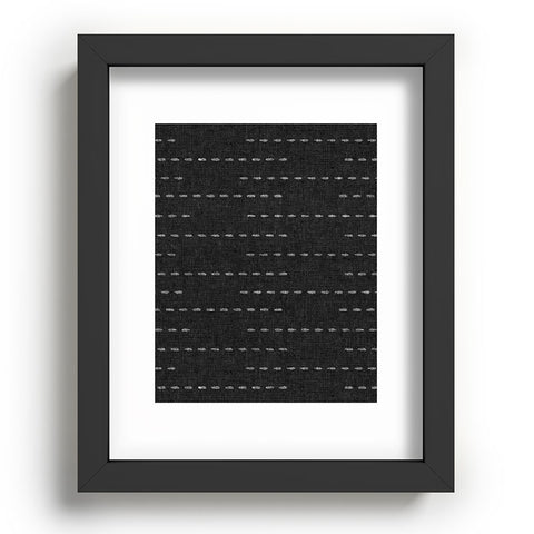 Little Arrow Design Co running stitch charcoal Recessed Framing Rectangle