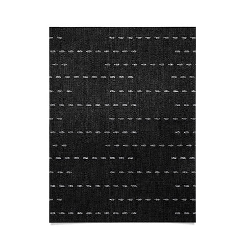 Little Arrow Design Co running stitch charcoal Poster