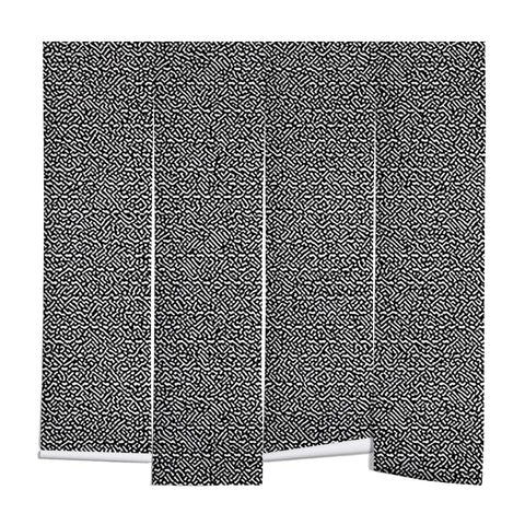 Little Arrow Design Co running stitch charcoal Wall Mural
