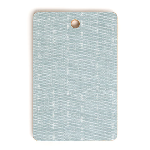 Little Arrow Design Co running stitch coastal blue Cutting Board Rectangle
