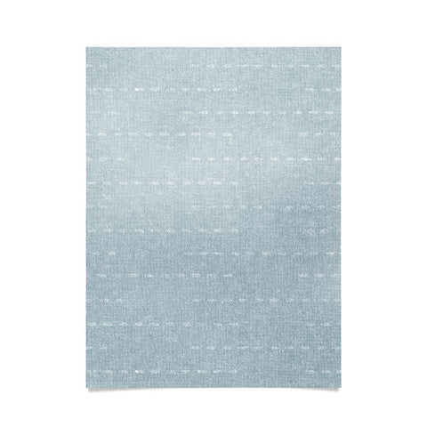 Little Arrow Design Co running stitch coastal blue Poster