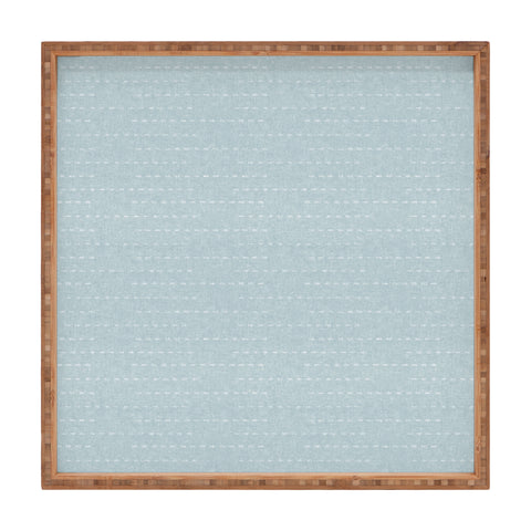 Little Arrow Design Co running stitch coastal blue Square Tray