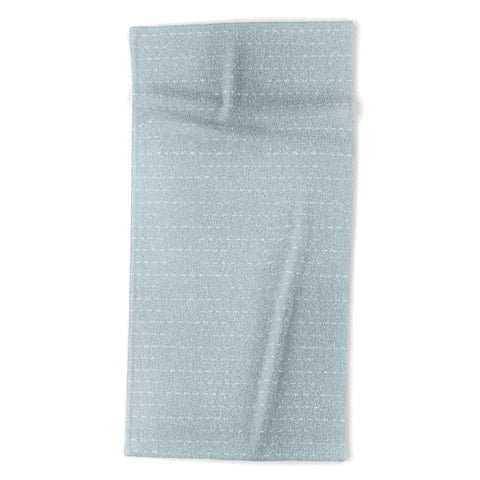 Little Arrow Design Co running stitch coastal blue Beach Towel