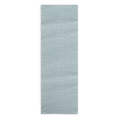 Little Arrow Design Co running stitch coastal blue Yoga Towel