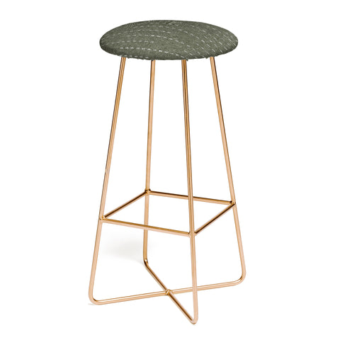Little Arrow Design Co running stitch olive Bar Stool