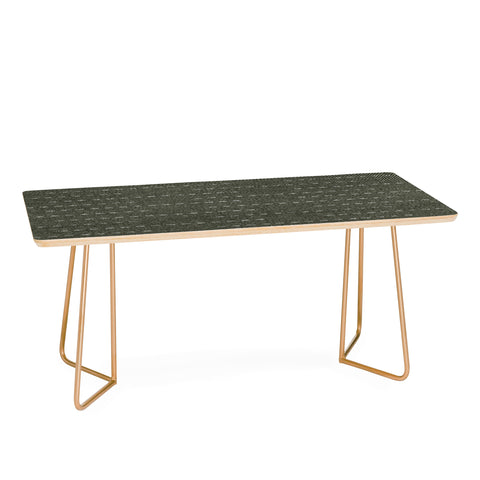 Little Arrow Design Co running stitch olive Coffee Table