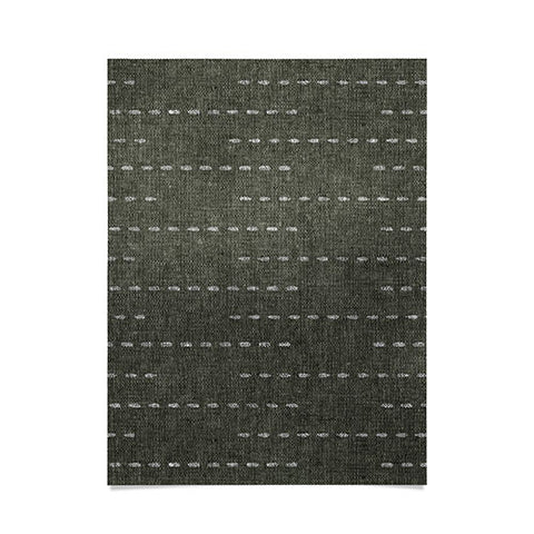 Little Arrow Design Co running stitch olive Poster