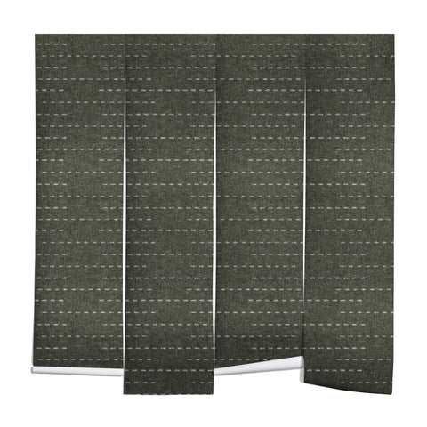 Little Arrow Design Co running stitch olive Wall Mural