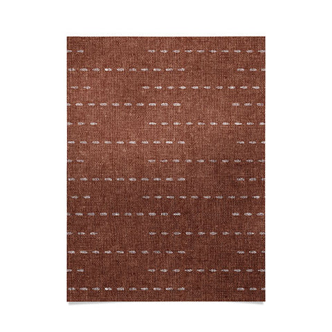 Little Arrow Design Co running stitch rust Poster
