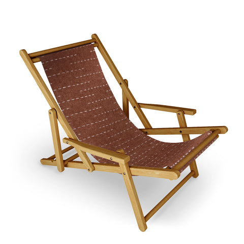 Little Arrow Design Co running stitch rust Sling Chair