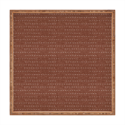 Little Arrow Design Co running stitch rust Square Tray