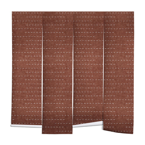 Little Arrow Design Co running stitch rust Wall Mural