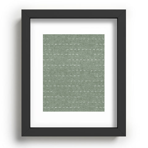 Little Arrow Design Co running stitch sage Recessed Framing Rectangle