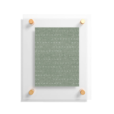Little Arrow Design Co running stitch sage Floating Acrylic Print