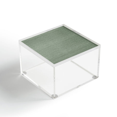Little Arrow Design Co running stitch sage Acrylic Box