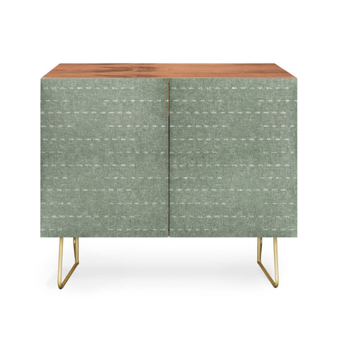 Little Arrow Design Co running stitch sage Credenza