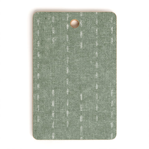 Little Arrow Design Co running stitch sage Cutting Board Rectangle