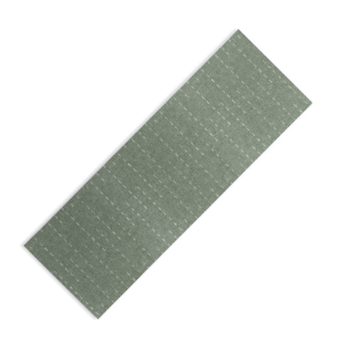 Little Arrow Design Co running stitch sage Yoga Mat