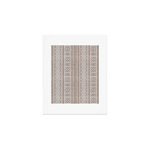 Little Arrow Design Co rust stone mudcloth tribal Art Print