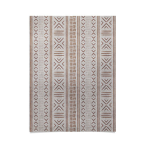 Little Arrow Design Co rust stone mudcloth tribal Poster