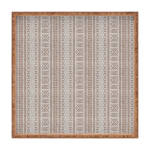 Little Arrow Design Co rust stone mudcloth tribal Square Tray