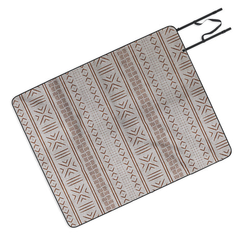Little Arrow Design Co rust stone mudcloth tribal Picnic Blanket