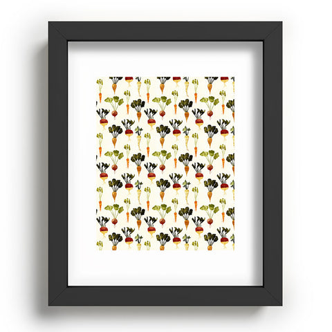 Little Arrow Design Co rustic vegetables Recessed Framing Rectangle