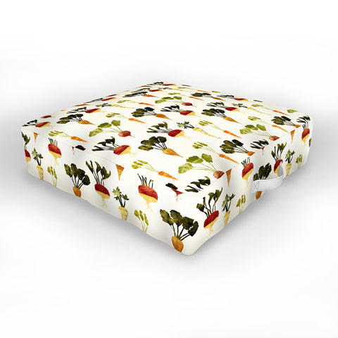 Little Arrow Design Co rustic vegetables Outdoor Floor Cushion