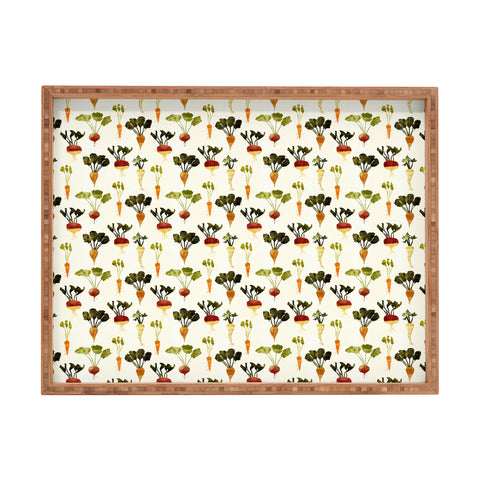 Little Arrow Design Co rustic vegetables Rectangular Tray