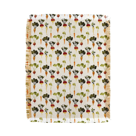 Little Arrow Design Co rustic vegetables Throw Blanket