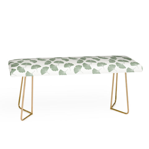 Little Arrow Design Co sage ginkgo leaves Bench