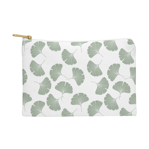 Little Arrow Design Co sage ginkgo leaves Pouch