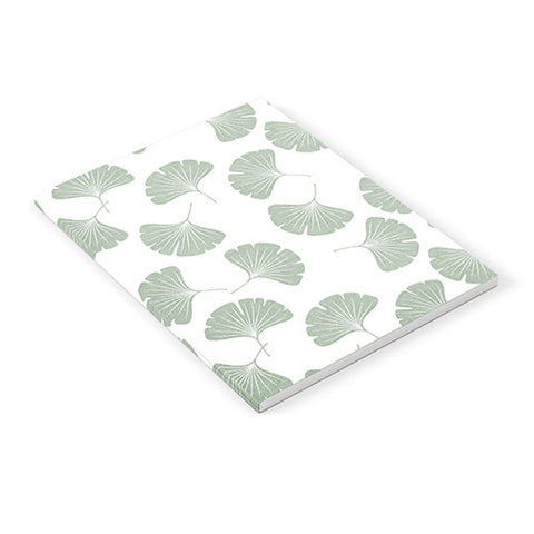 Little Arrow Design Co sage ginkgo leaves Notebook