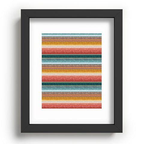 Little Arrow Design Co serape southwest stripe Recessed Framing Rectangle