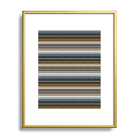 Little Arrow Design Co serape southwest stripe cool Metal Framed Art Print