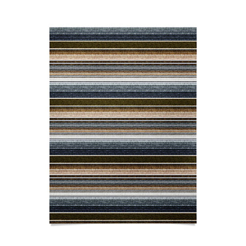 Little Arrow Design Co serape southwest stripe cool Poster